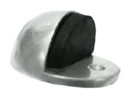 Centurion Door Stop Shielded Cp Oval